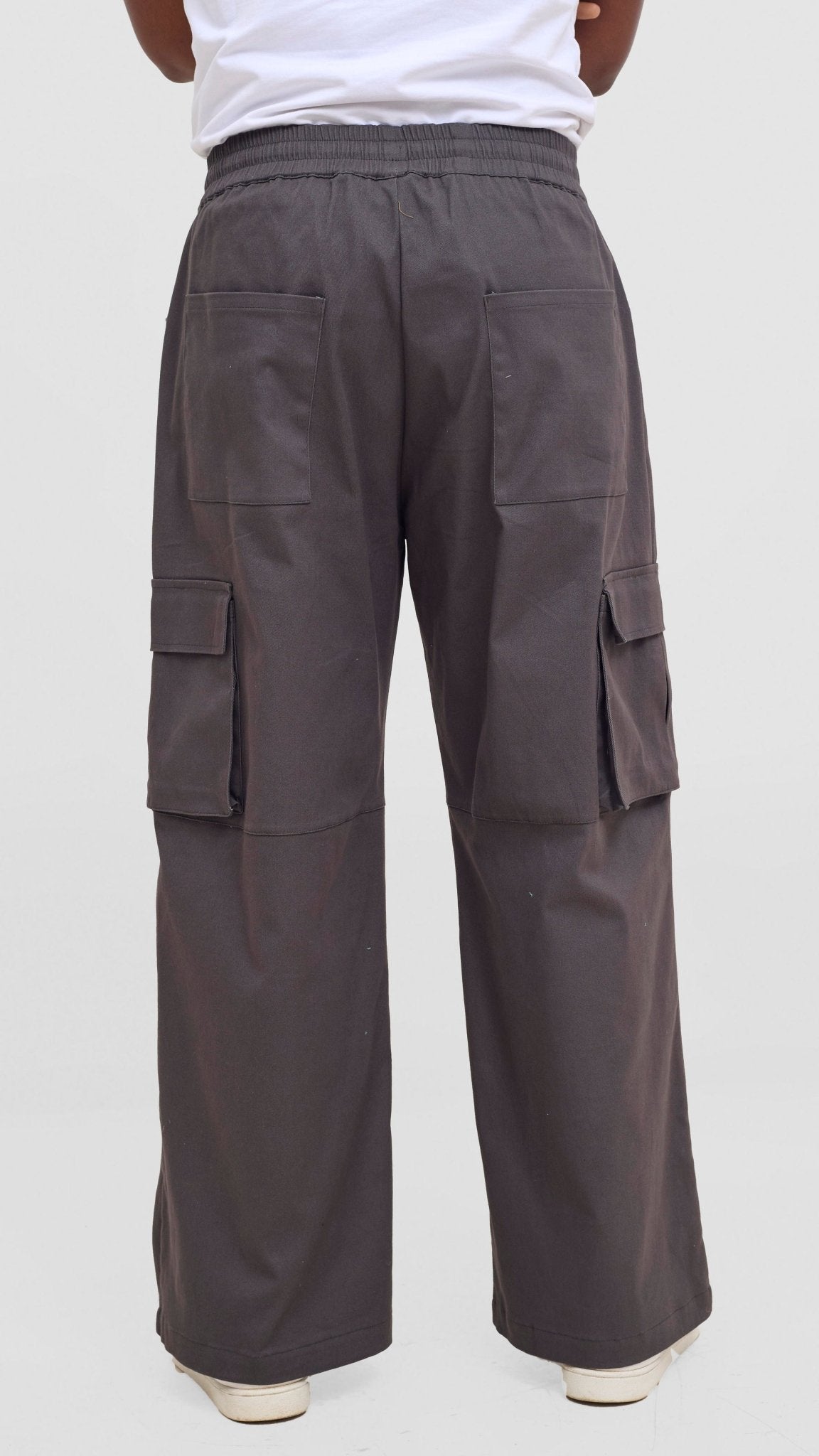 Shiv & Shikie X Safari Cargo Pants - Dark Grey - Shopzetu