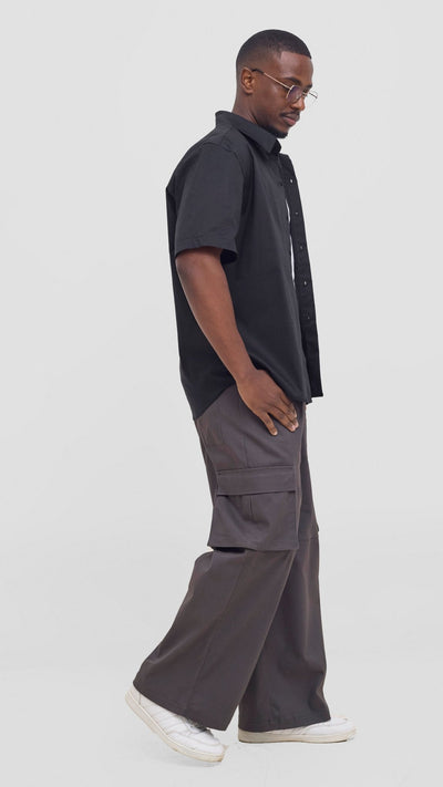 Shiv & Shikie X Safari Cargo Pants - Dark Grey - Shopzetu