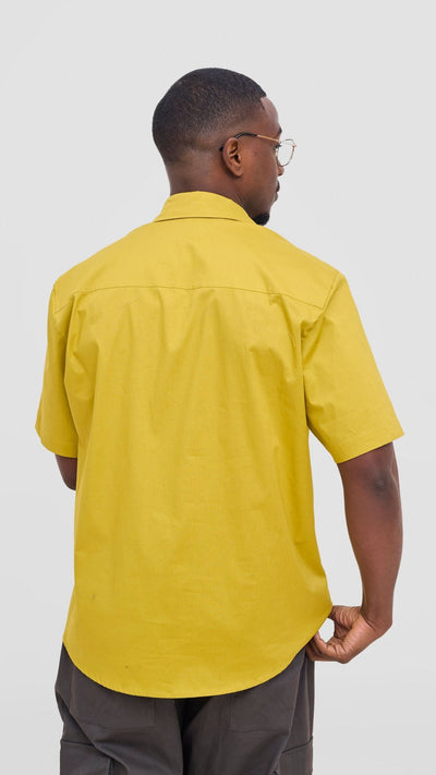Shiv & Shikie X Safari Short Sleeve Shirt - Lime - Shopzetu