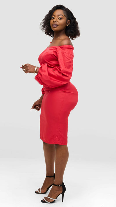 Magali Designs Nova Dress - Red - Shopzetu