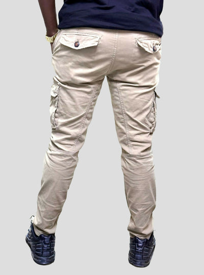 Stylish Brothers Non Fade Cargo Pant - Beige - Shopzetu