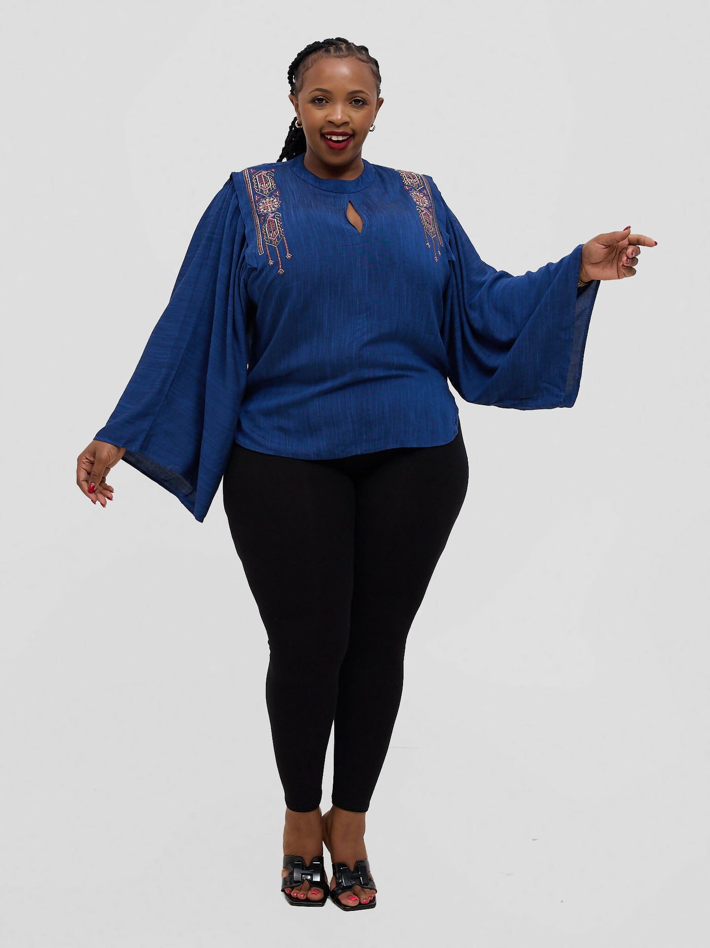 Zuana Kenya Top - Blue - Shopzetu