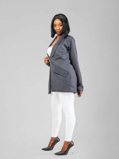 Da’Joy Fashions Ke Horus Coat - Grey - Shopzetu