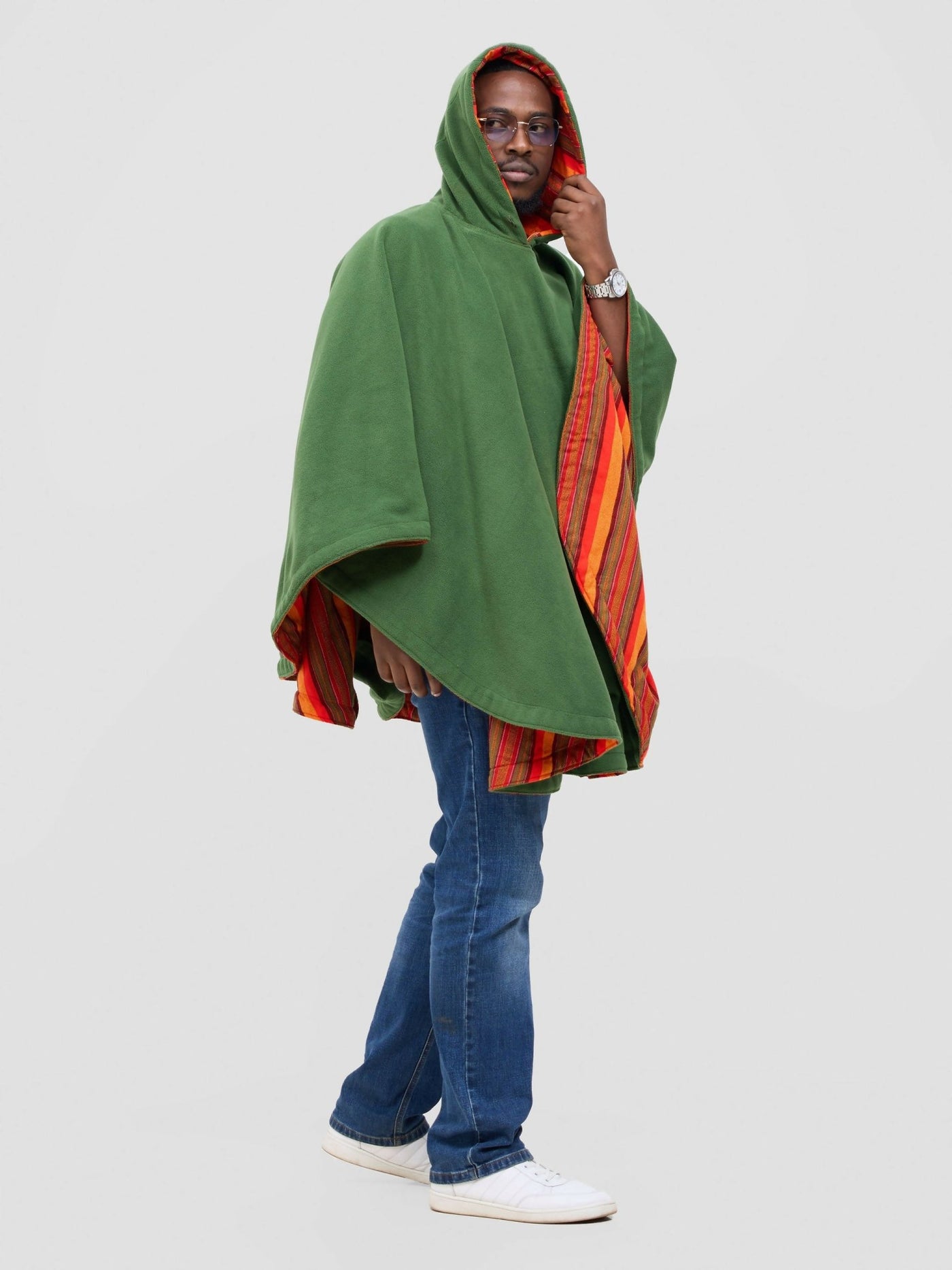 Solar Poncho - Orange / Red - Shopzetu