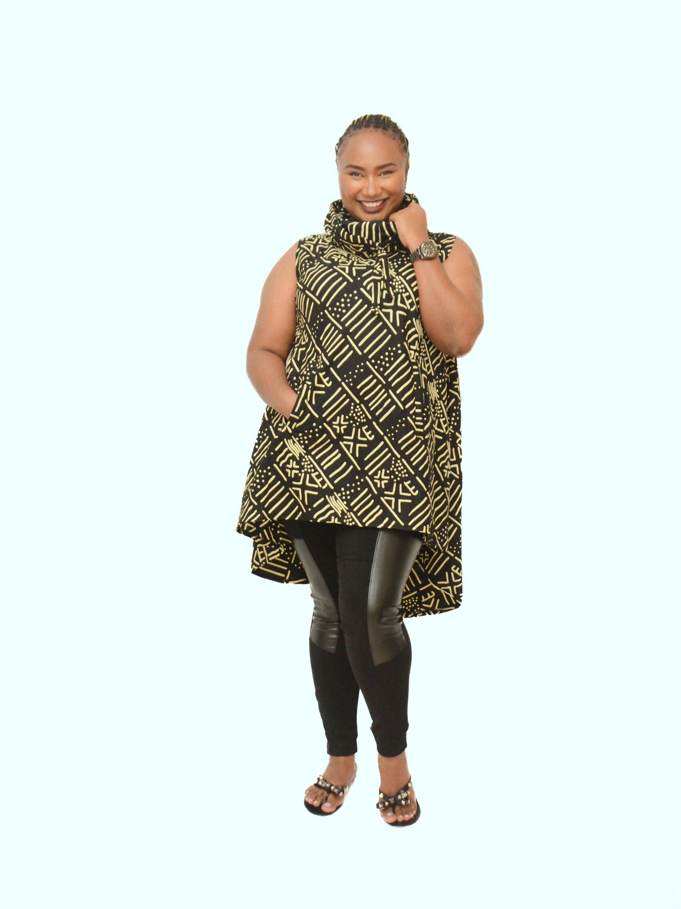 Colt Top - Black / Gold - Shopzetu