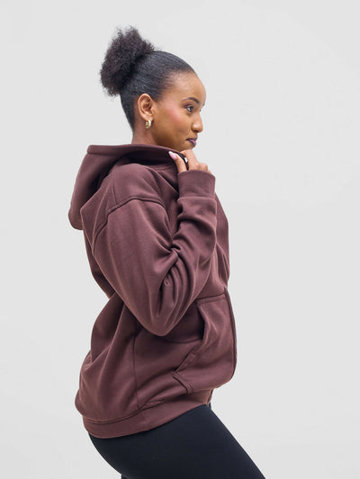 Dynique Clothing Hoodie - Brown - Shopzetu