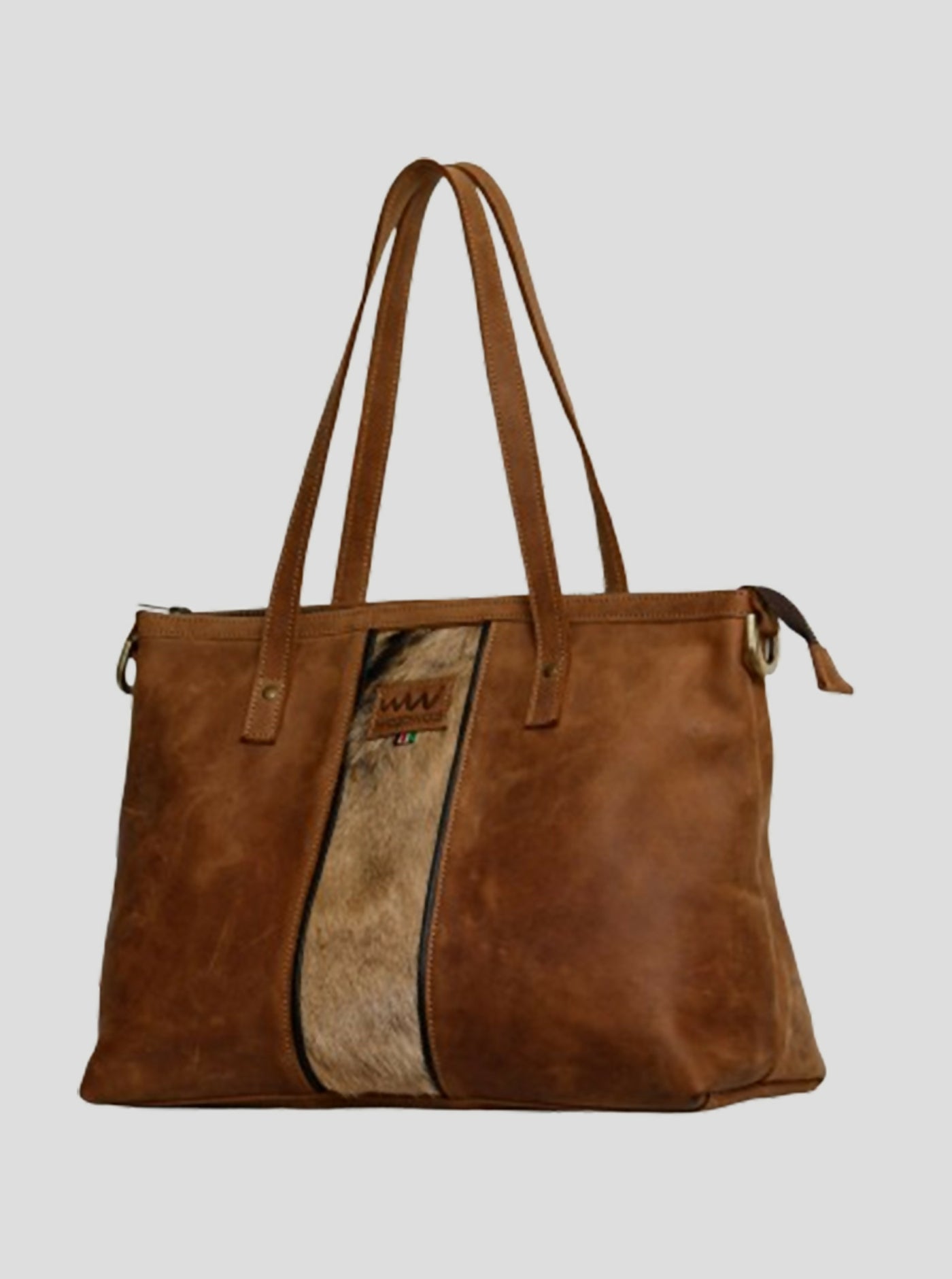 Wazawazi Amina Midi Handbag - Brown - Shopzetu