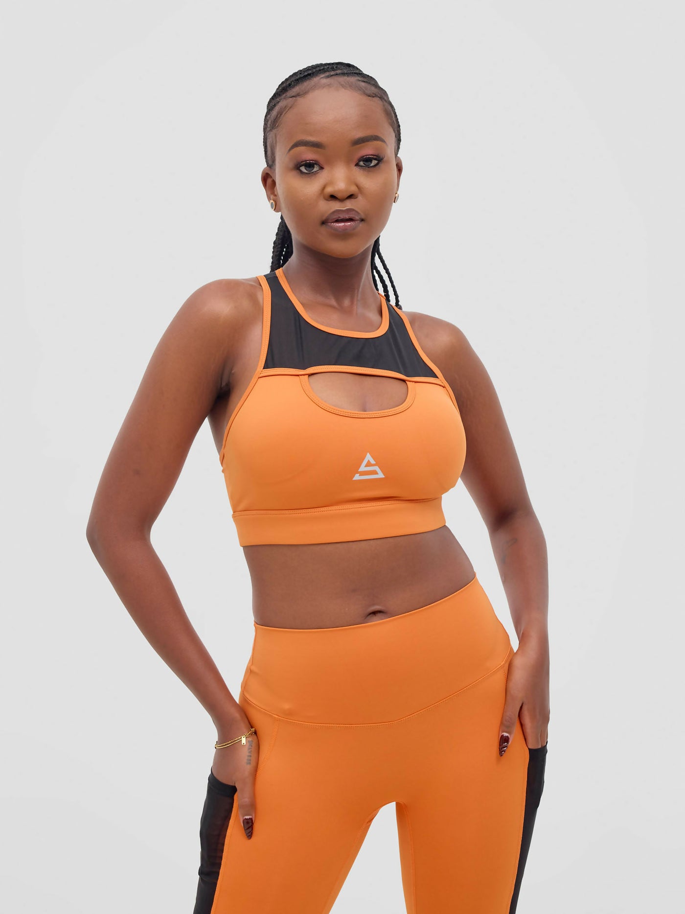 Rotator Active Wear Sports Bra - Orange - Shopzetu