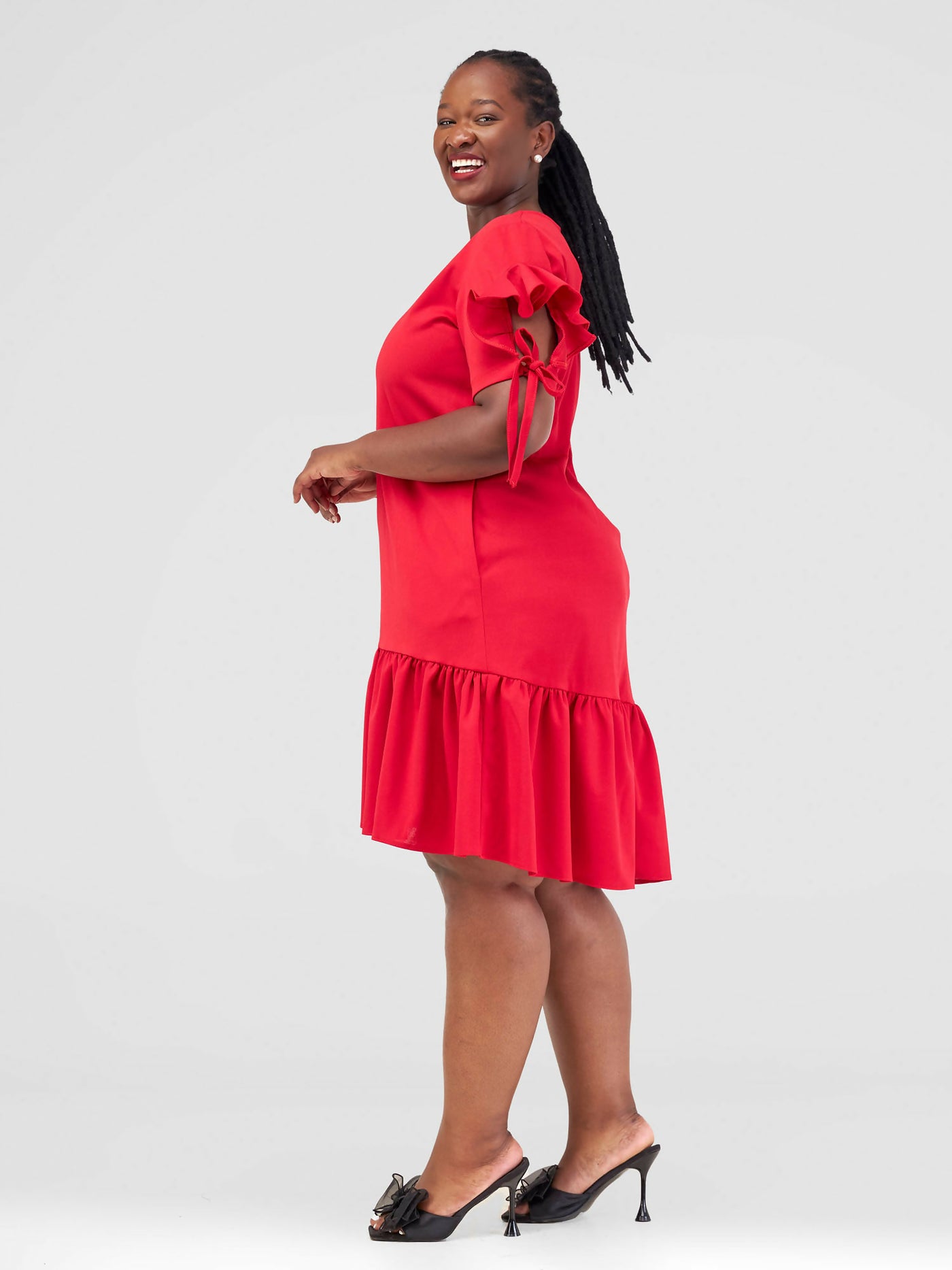 Jolly Fancy Wear Ngayo Shift Dress - Red - Shopzetu