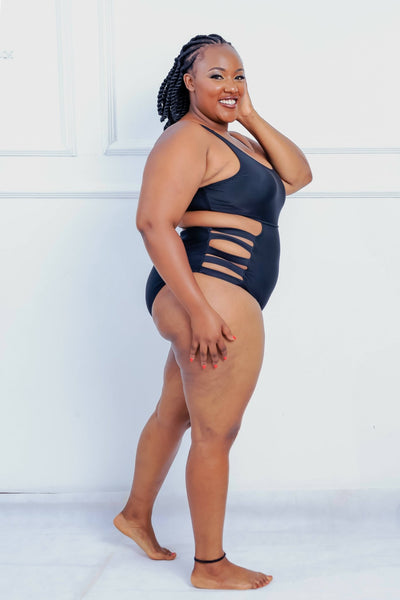 Shells Attic Swimwear Suit Monokini - Black - Shopzetu