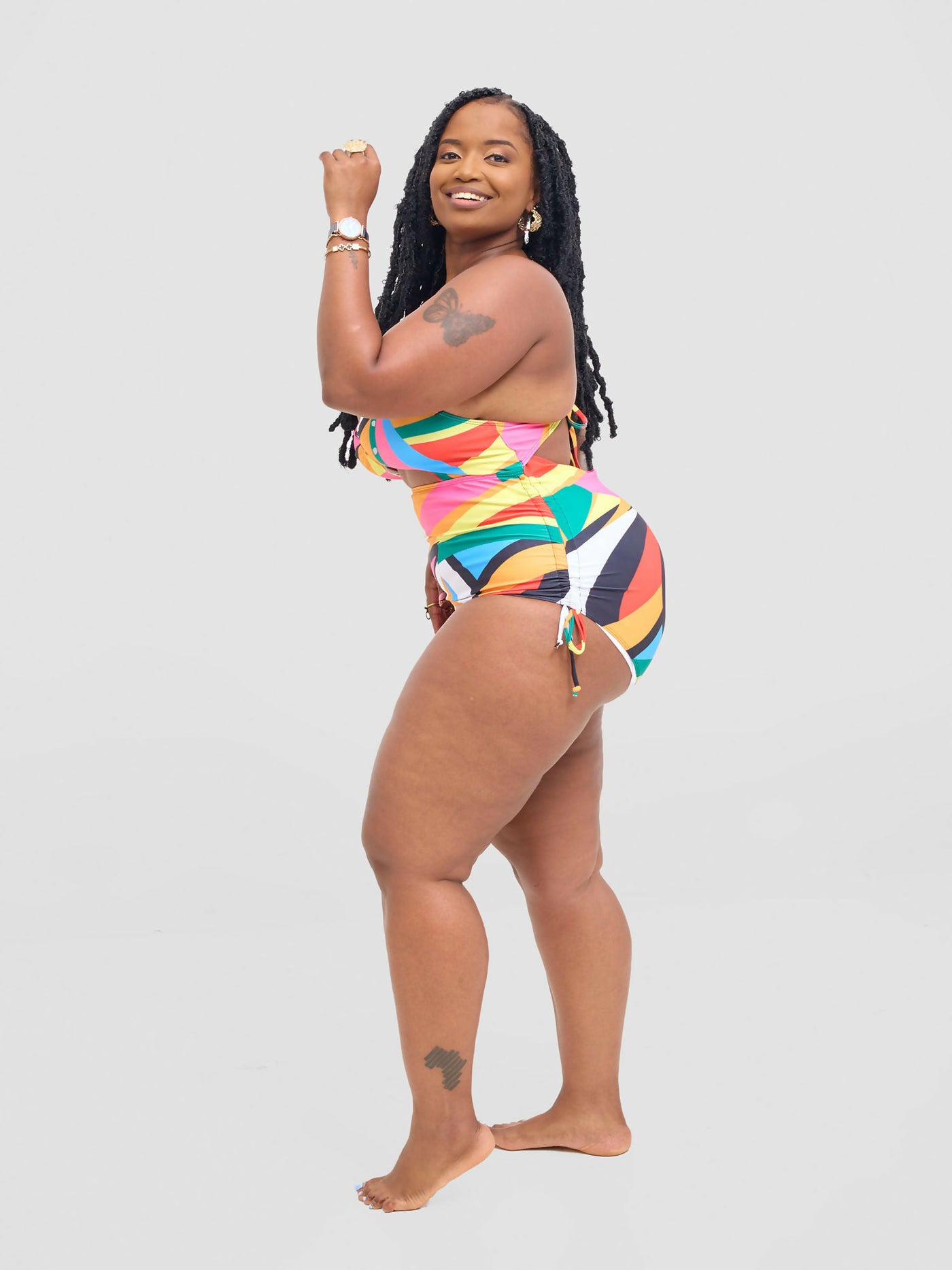 Shells Attic Monokini Swimwear Suit - Multicolored - Shopzetu