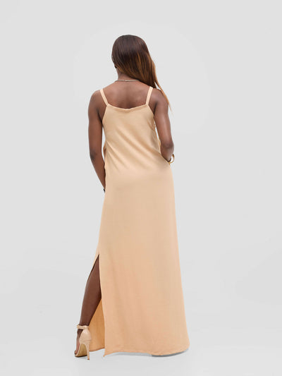 Lokali Designs Nala Shift Dress - Caramel - Shopzetu