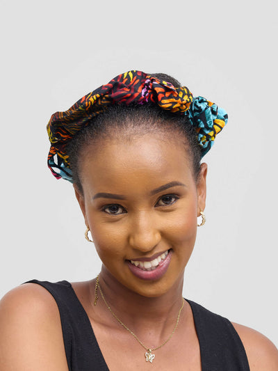 Proverbs 1 Scrunchie Gathered Majesty Headband - Multicolored - Shopzetu