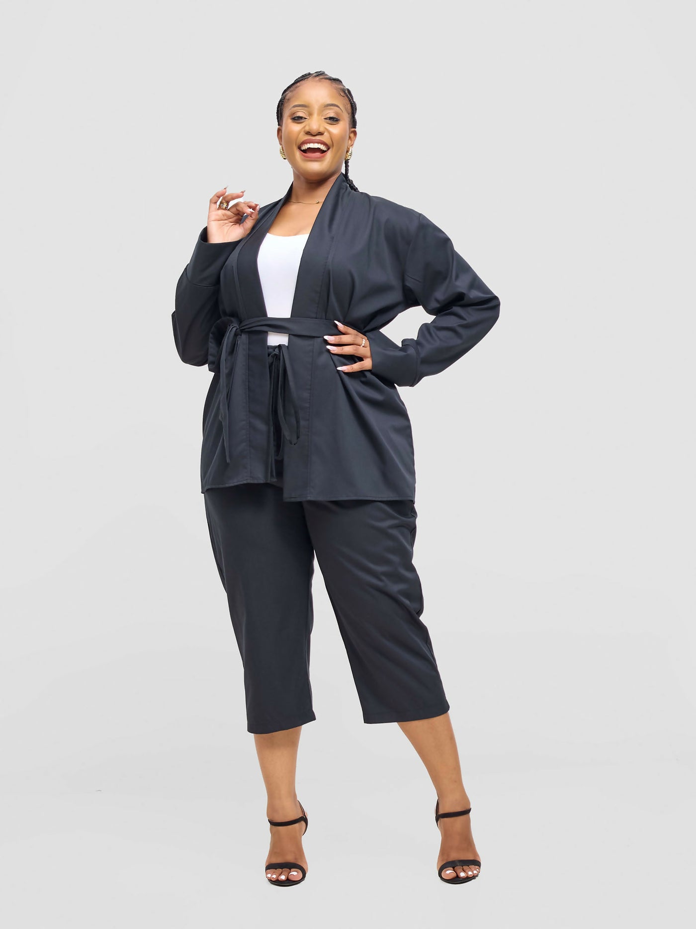 Lizola Juliana 2pc Set - Black - Shopzetu