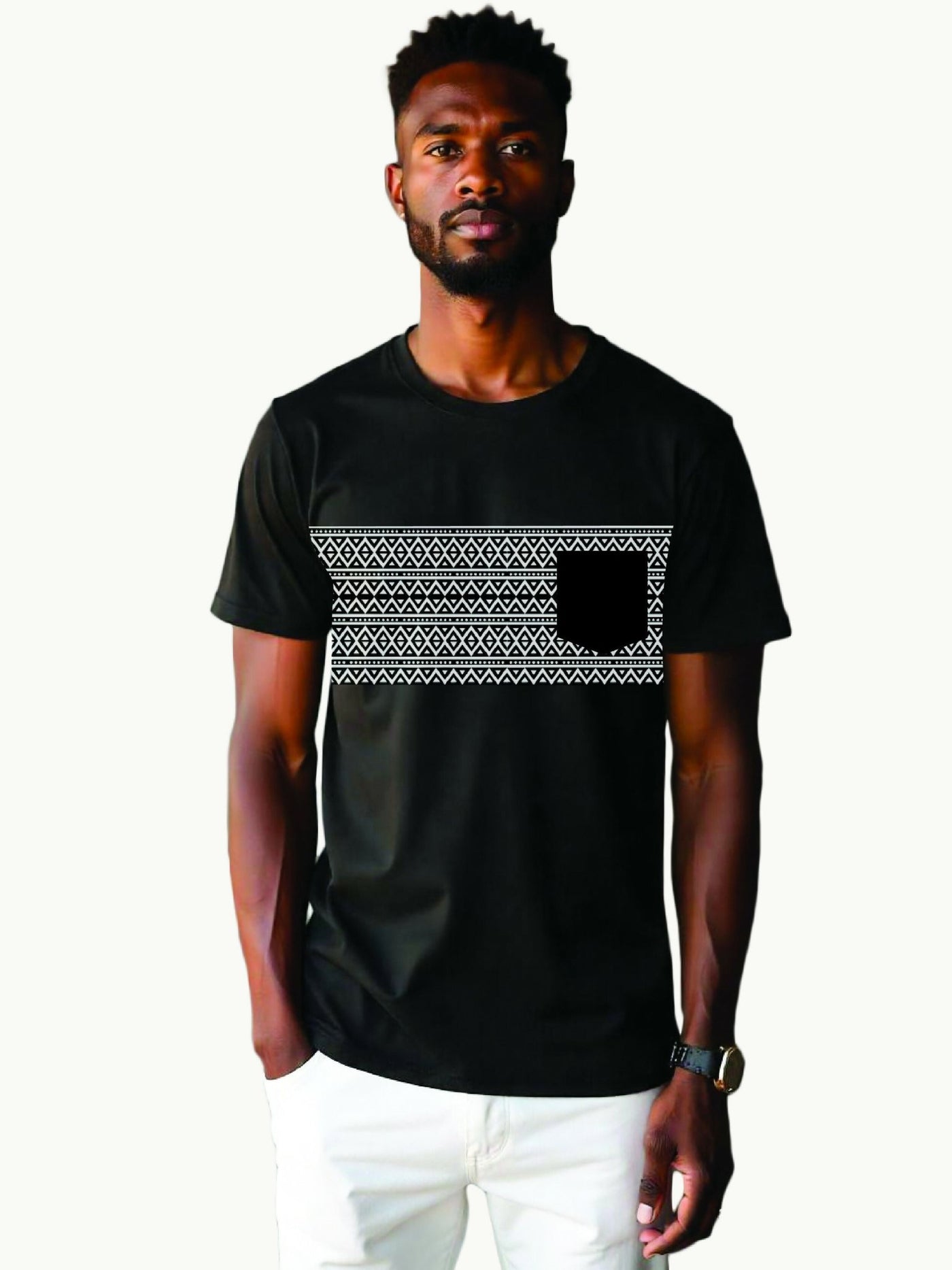 Kitu Kali Premium T-shirt - Black Print - Shopzetu