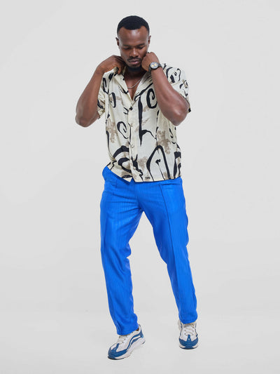 Kalungi Tulivu Unisex Pant - Blue - Shopzetu