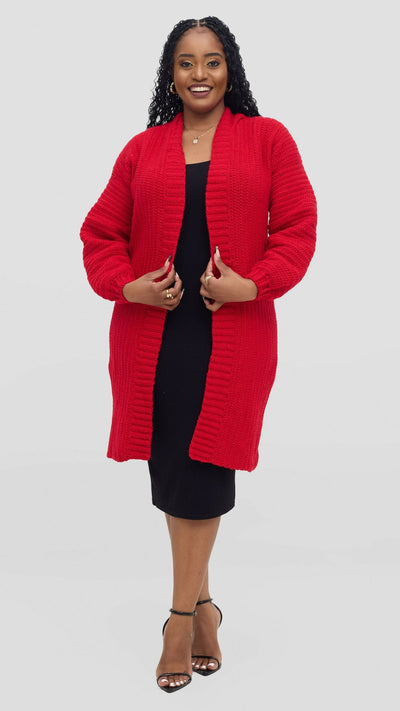 Timyt Urban Wear Classic Knitwear Sweater - Red - Shopzetu