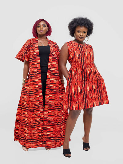 Lokali Dala Shift Dress - Red - Shopzetu