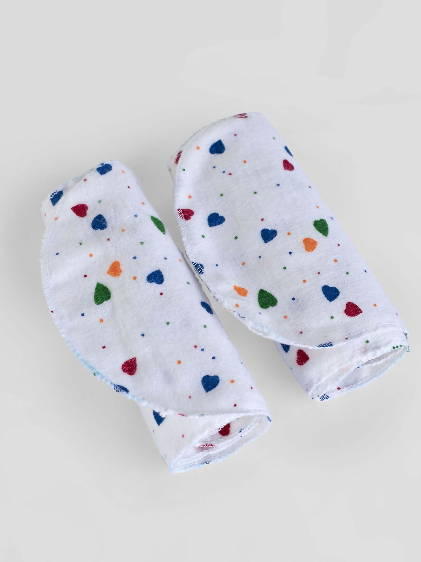 Baby Banda Burping Clothes - White Print - Shopzetu