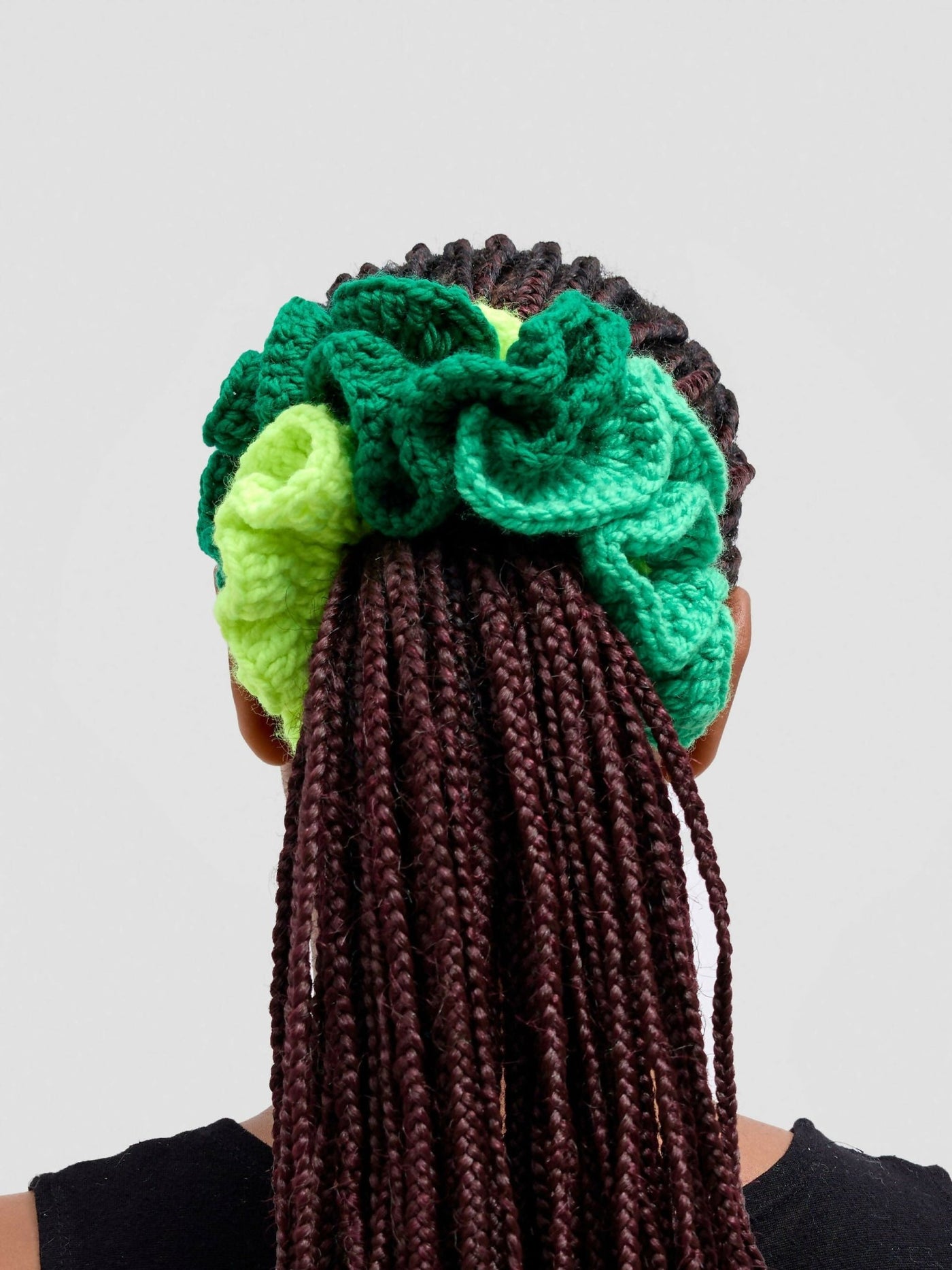 Twist & Turn Scrunchie - Green - Shopzetu