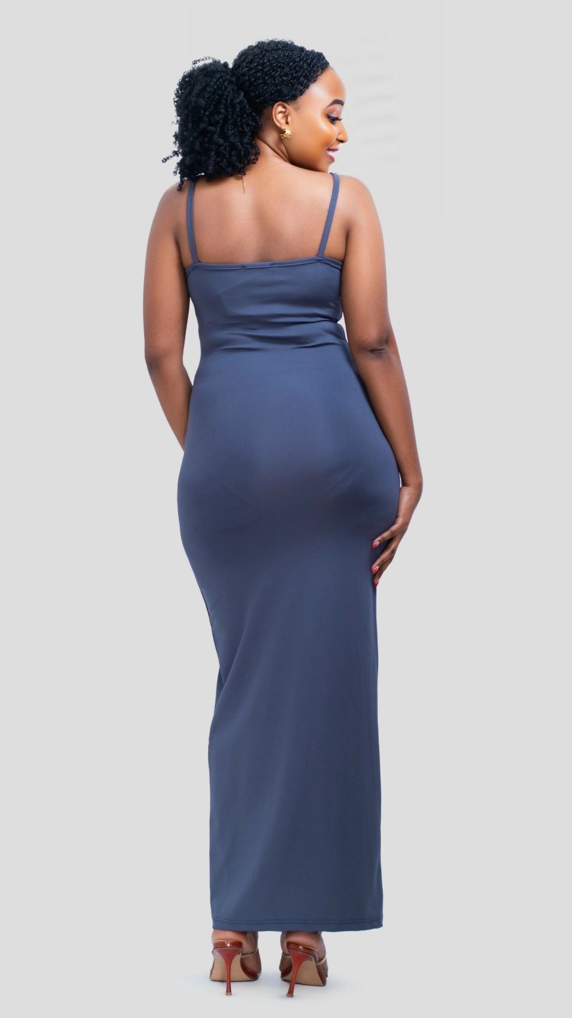 The Fashion Frenzy Luxe Bodycon - Grey - Shopzetu