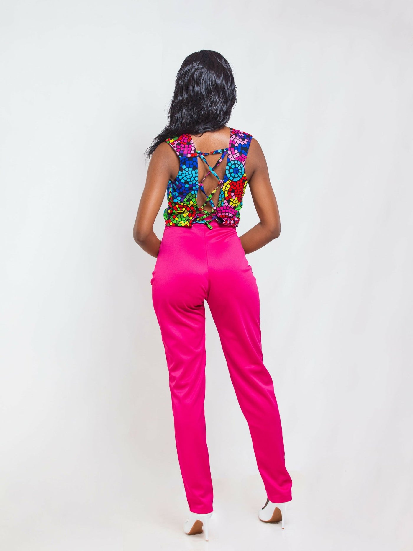 Da'Joy Fashions Thinta Pant Set - Pink - Shopzetu