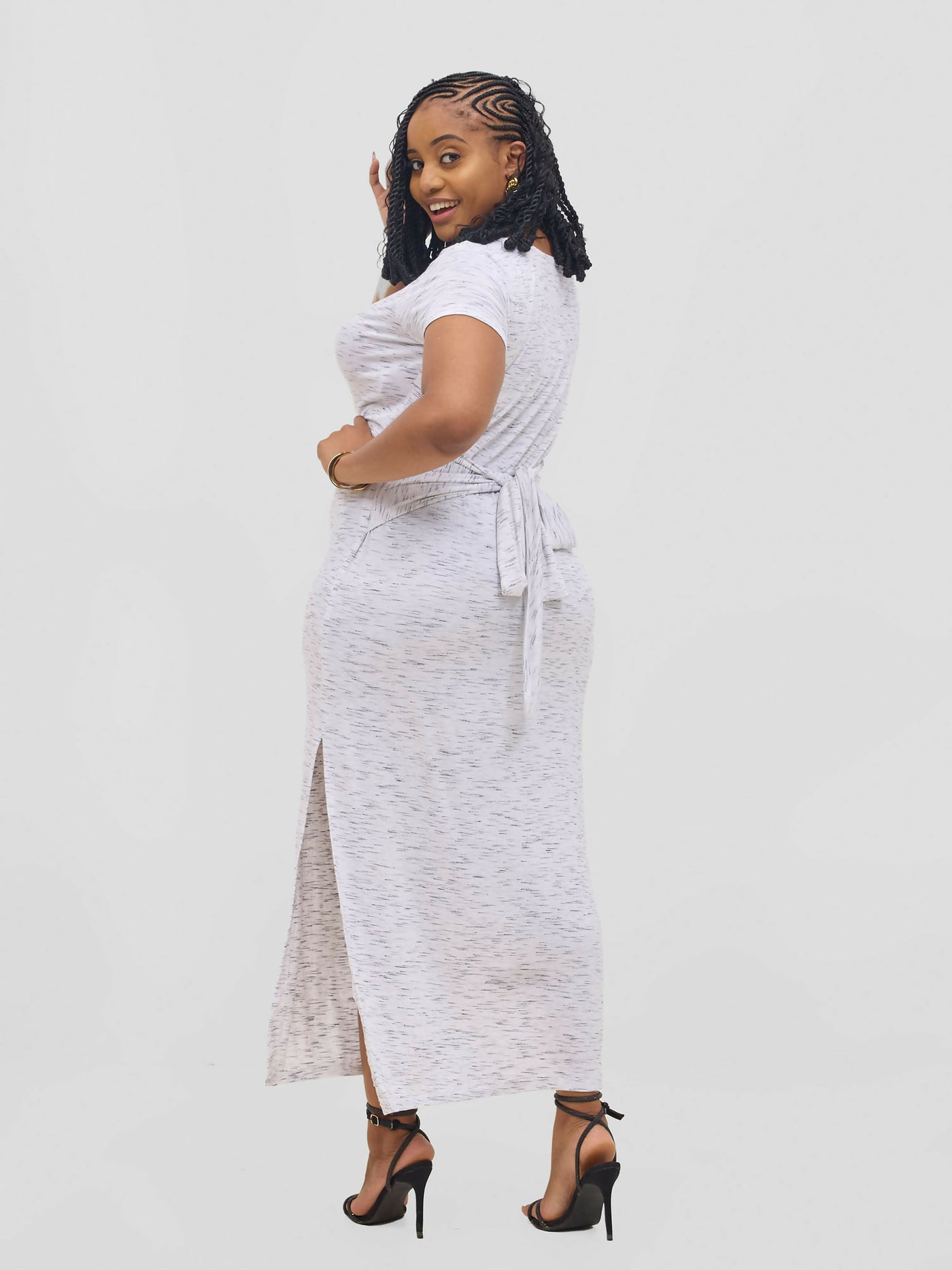 Gravio Fashions Ivory Dress - White - Shopzetu