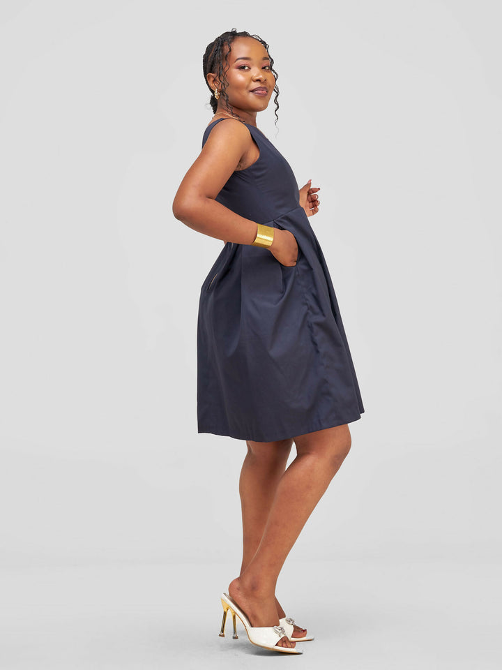 The Fashion Frenzy Skater - Navy Blue
