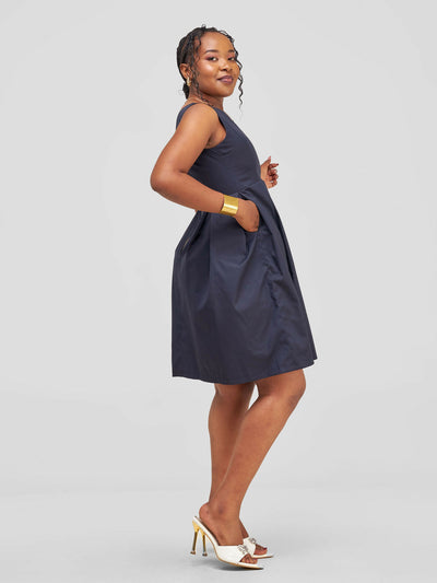The Fashion Frenzy Skater - Navy Blue