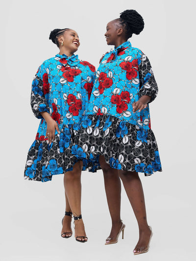 Simbaress Zuri Dress - Blue - Shopzetu
