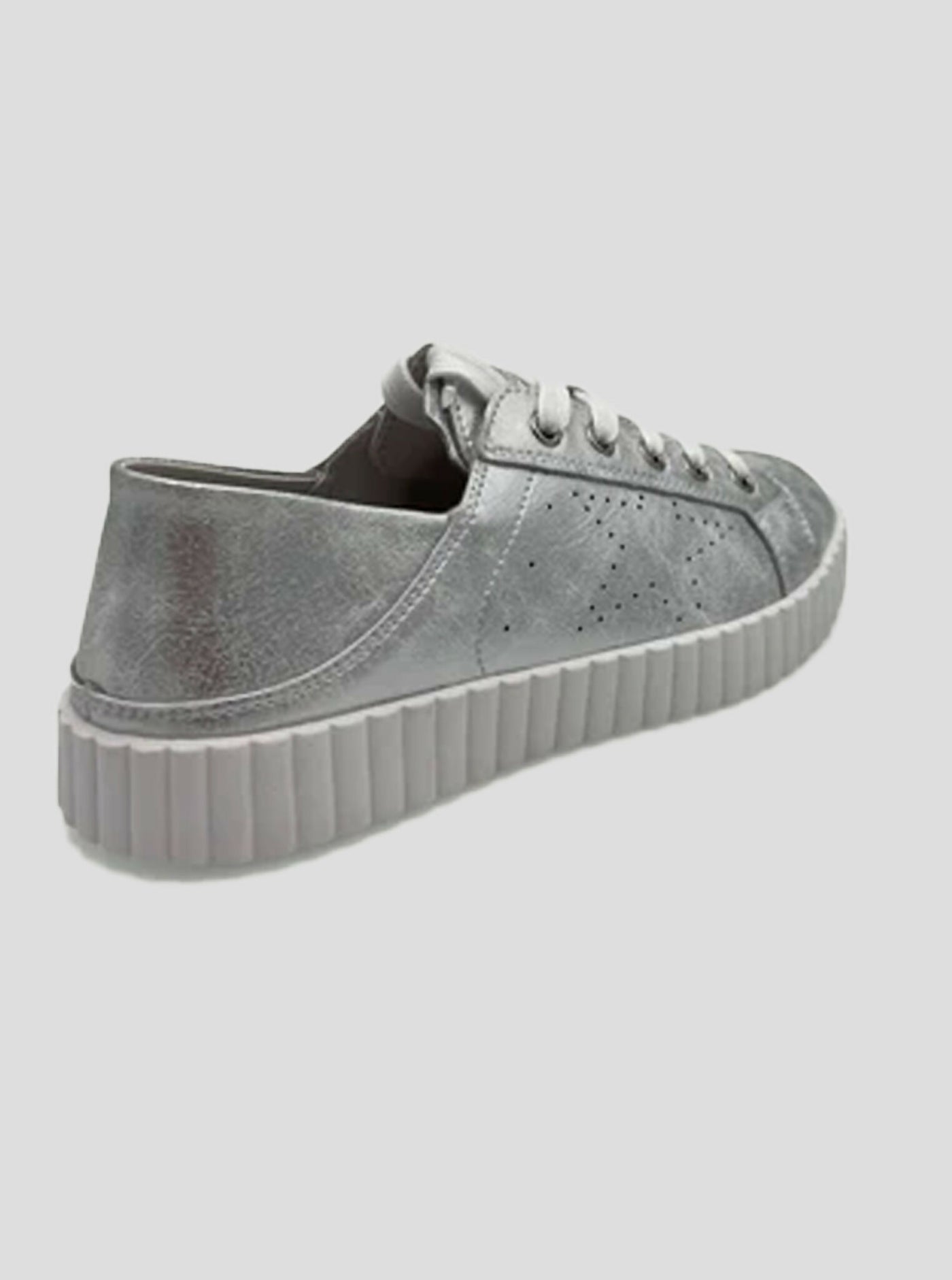 Julz Valentina Matte Sneaker - Silver - Shopzetu