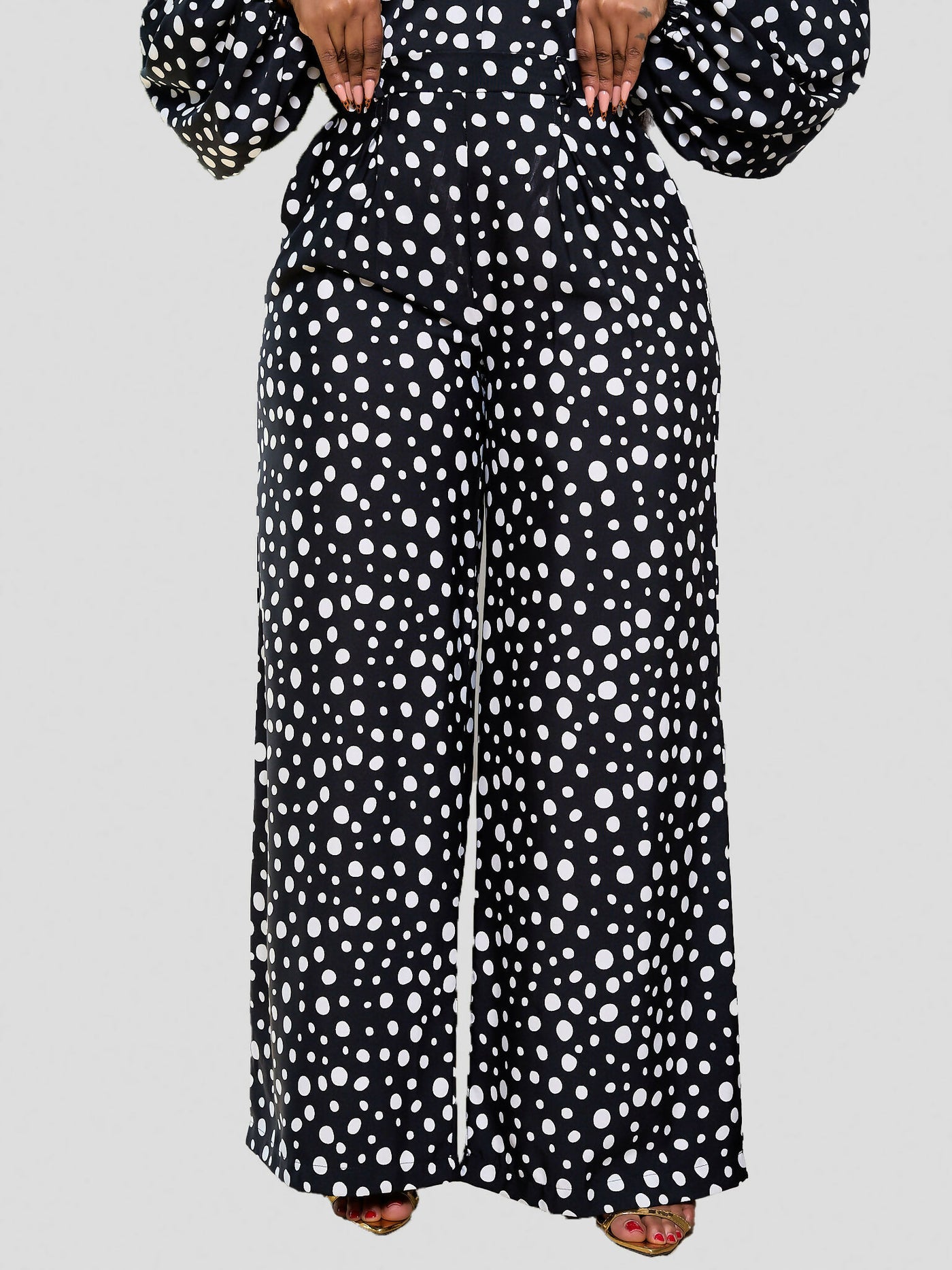 Plainchic Polka Dot Set - Black / White