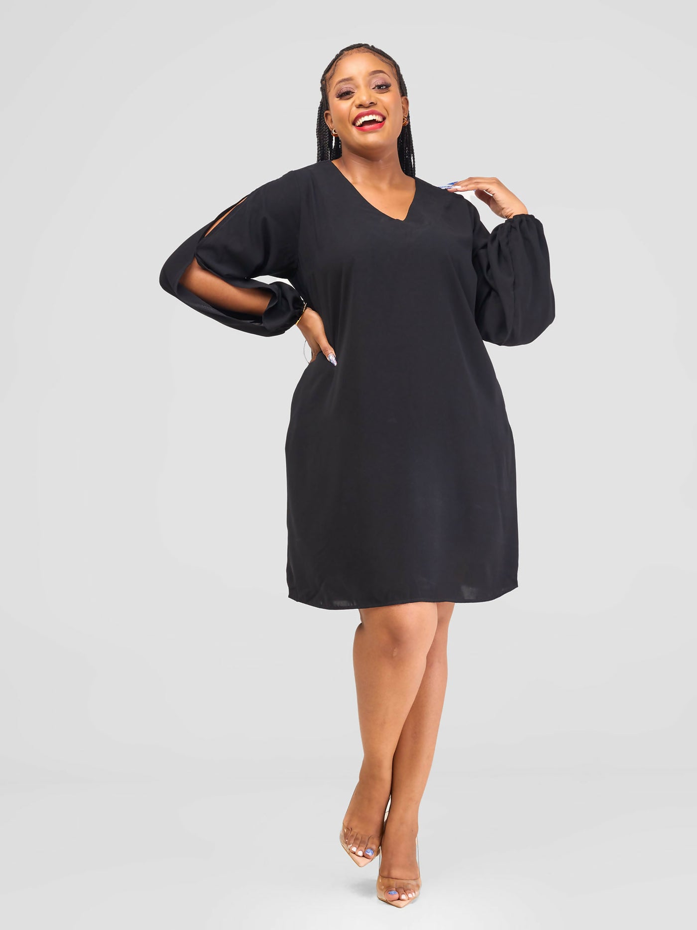 Salok Havilah Wear Masaka Shift Dress - Black