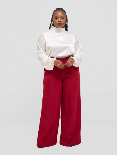 Elsie Glamour Ariana Top - White - Shopzetu