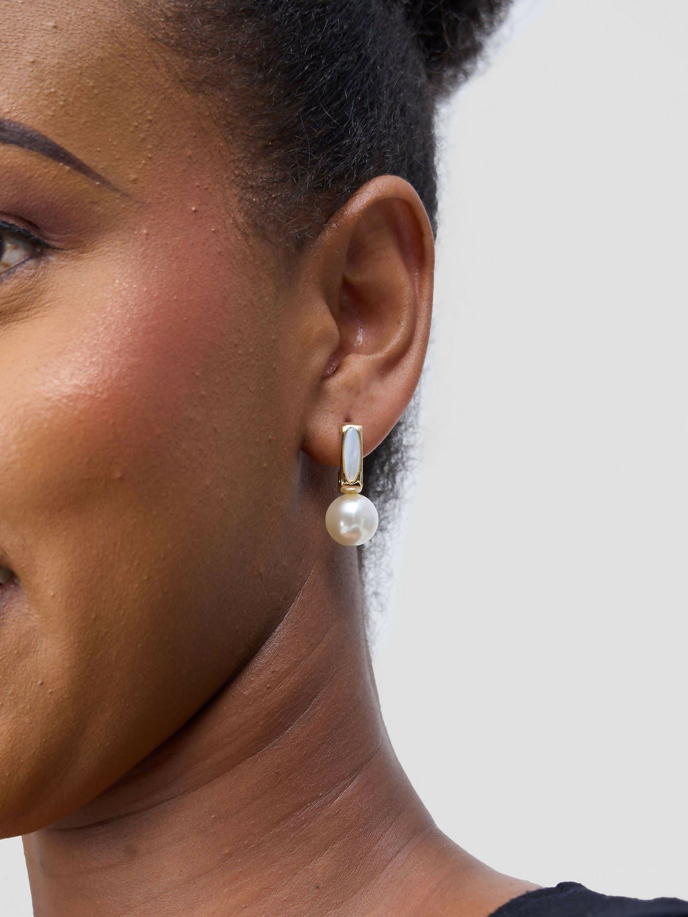 Accessorize With Style Premium Small Earring - White - Shopzetu
