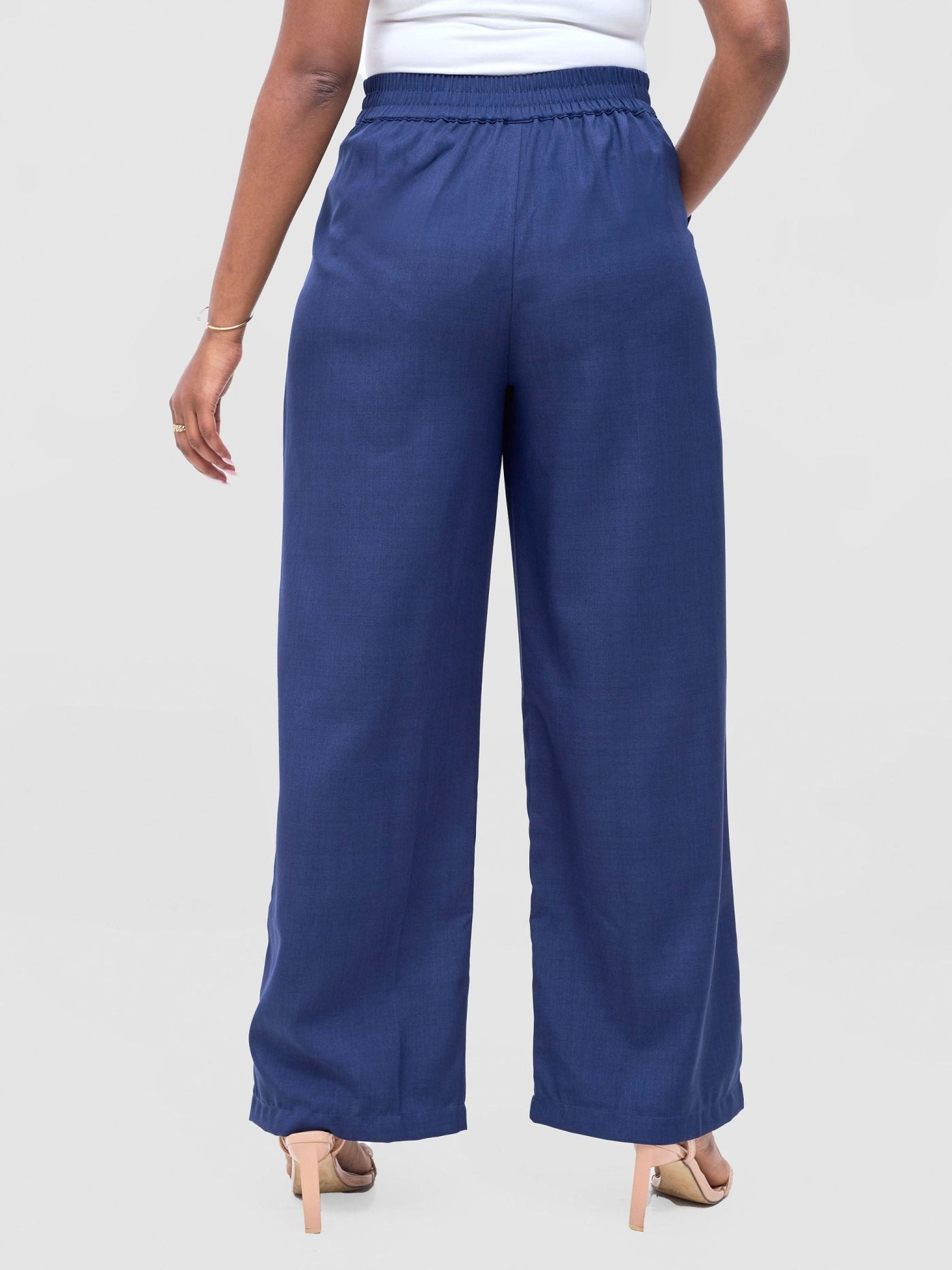 Vivo Niari straight leg Pants - Navy - Shopzetu
