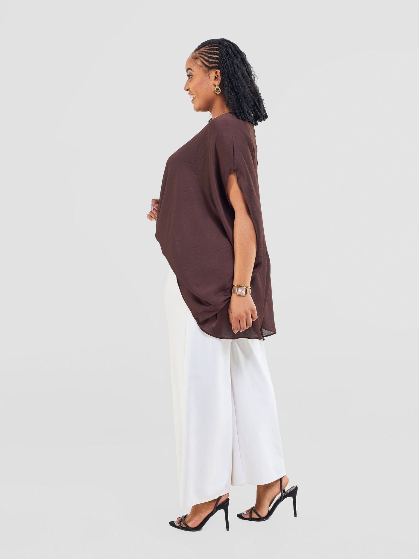 Vivo Amai Hi - Low Top - Dark Brown - Shopzetu