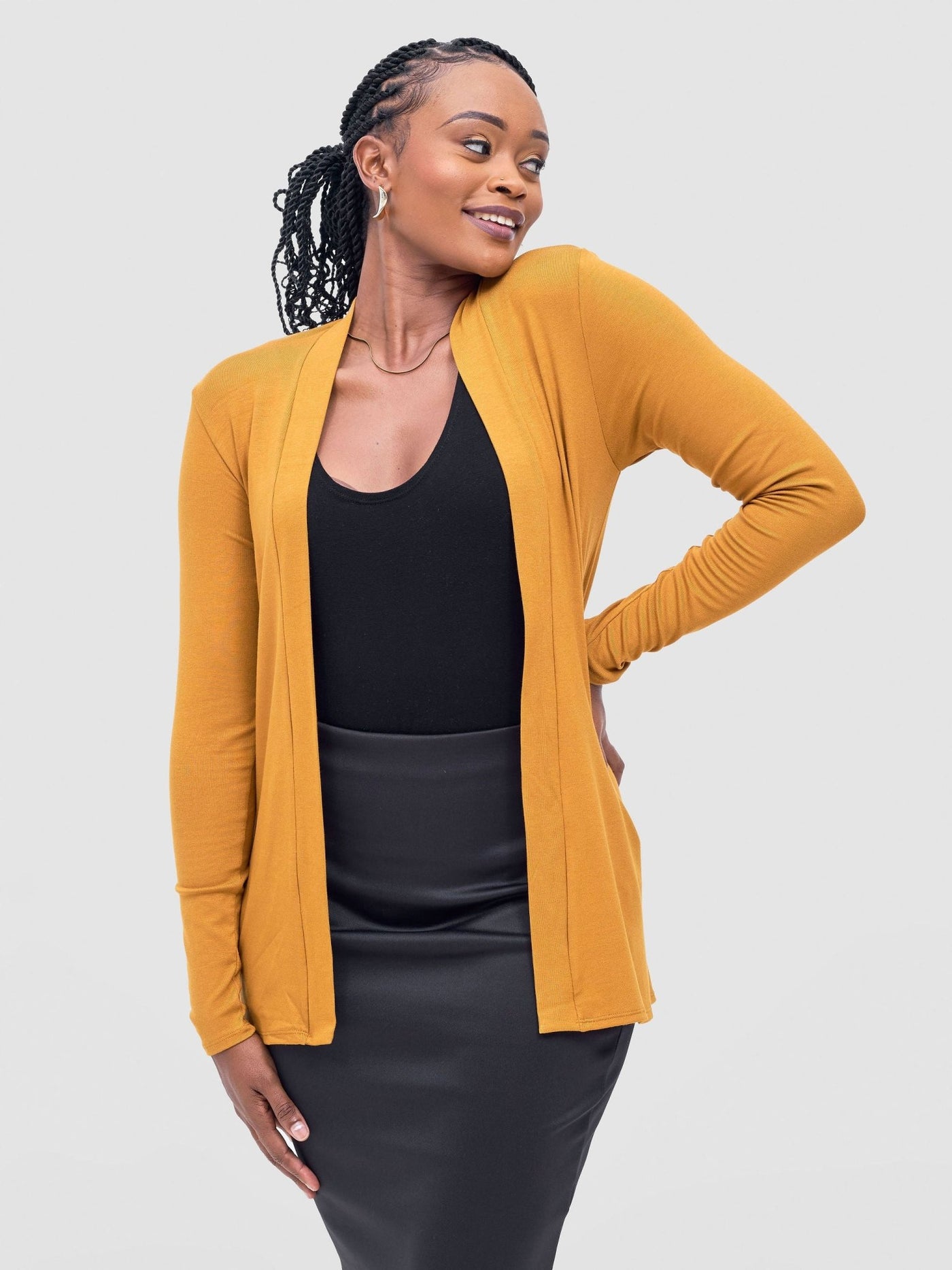 Vivo Basic Waterfall - Dark Mustard - Shopzetu