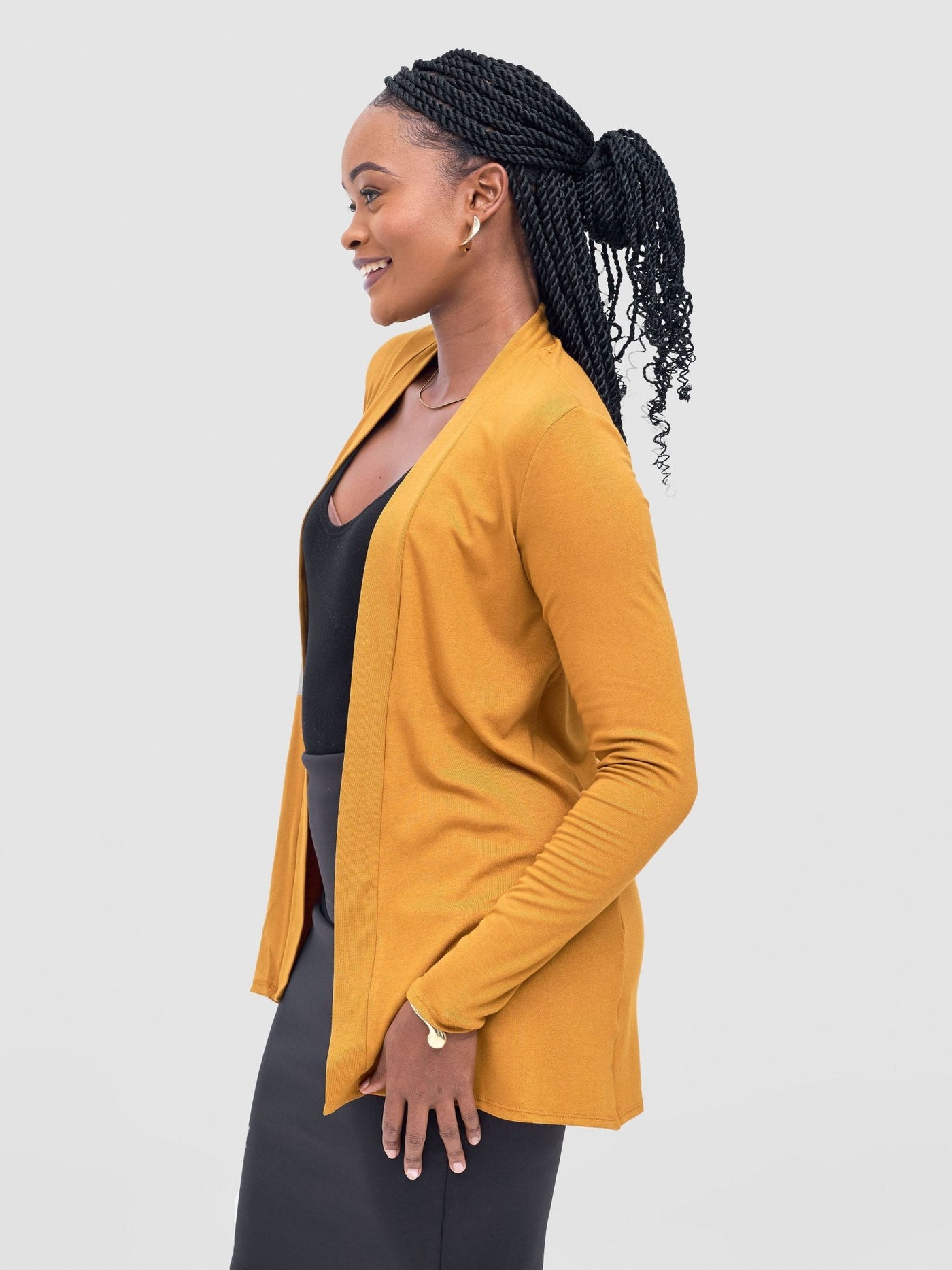 Vivo Basic Waterfall - Dark Mustard - Shopzetu