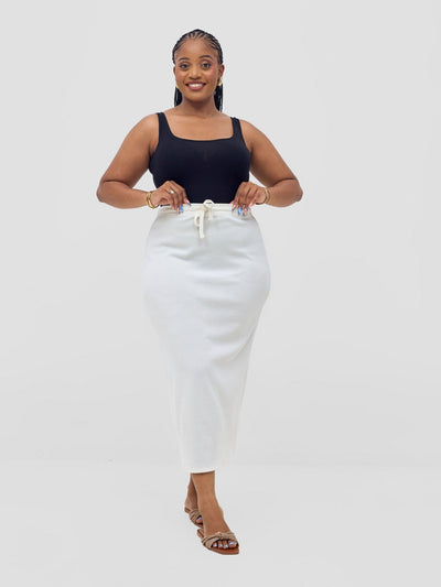 Vivo Safa Skirt - Off White - Shopzetu