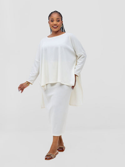 Vivo Safa Skirt - Off White - Shopzetu
