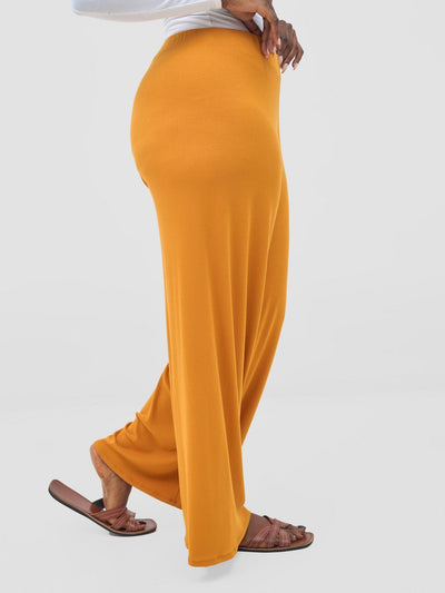 Vivo Safa Pallazo Pants - Mustard - Shopzetu