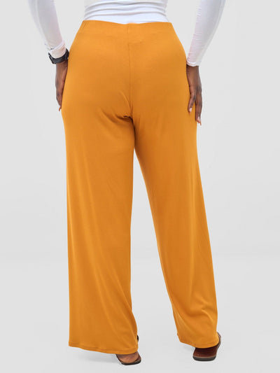 Vivo Safa Pallazo Pants - Mustard - Shopzetu