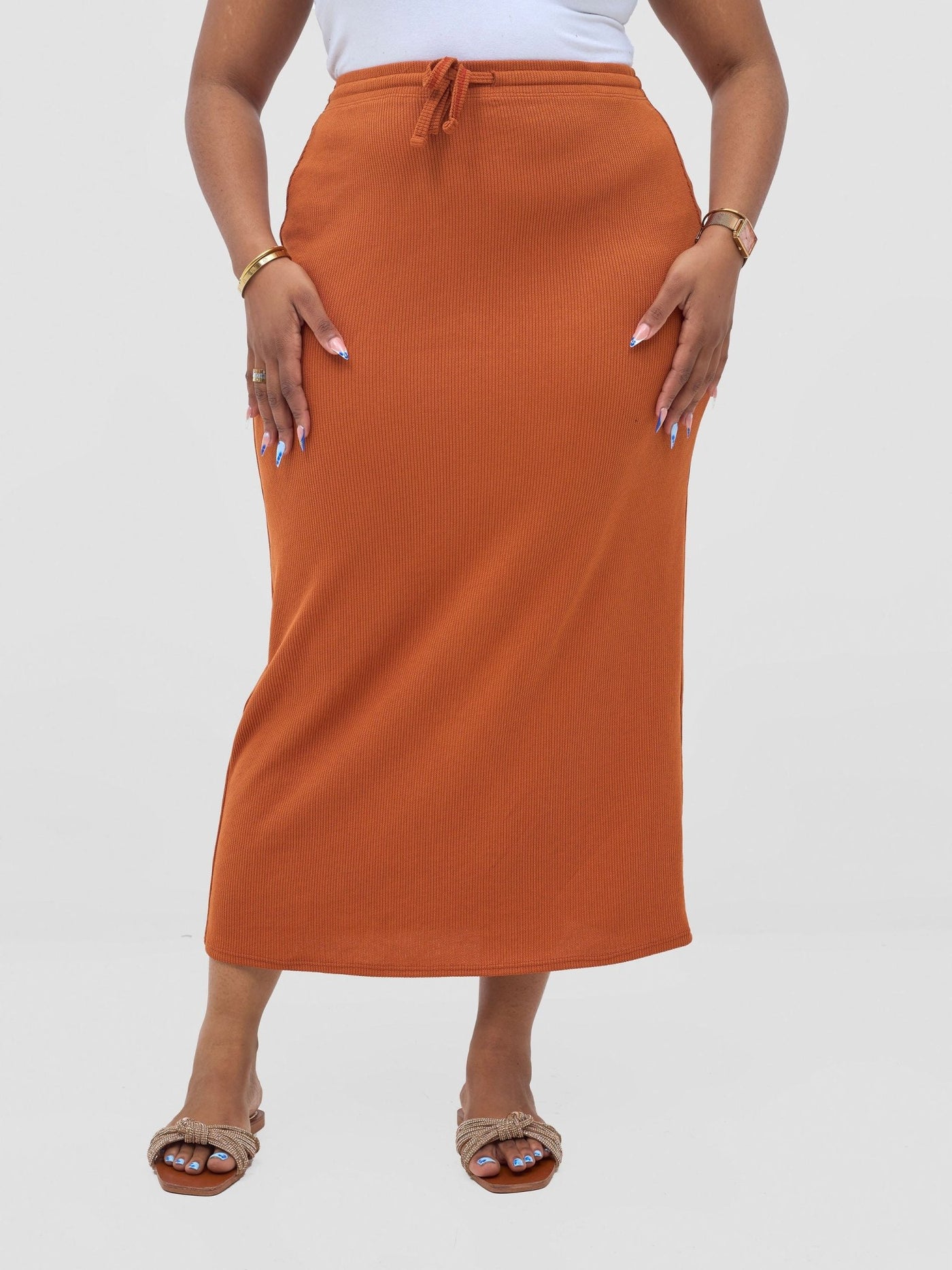 Vivo Safa Skirt - Burnt Orange - Shopzetu