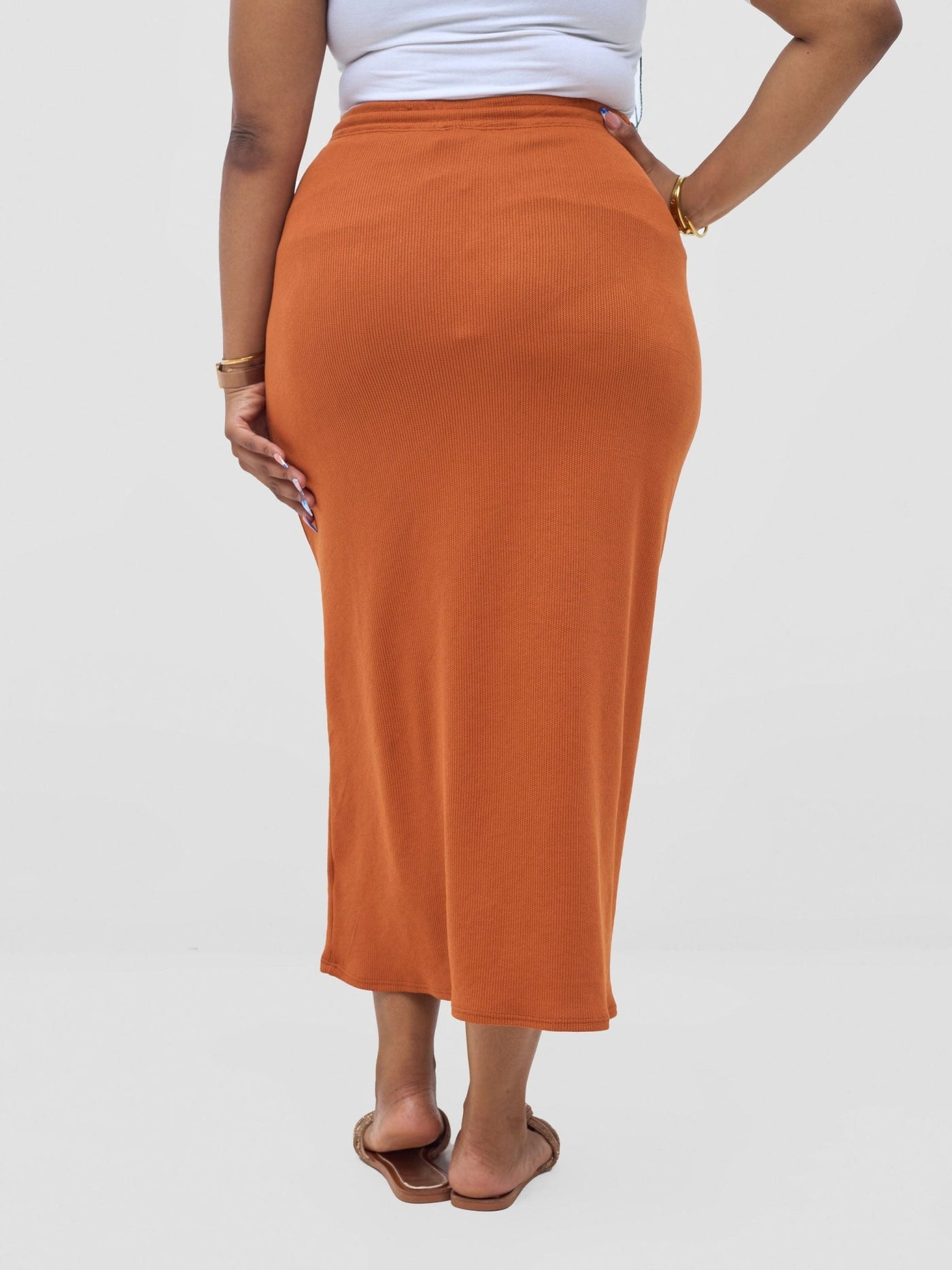 Vivo Safa Skirt - Burnt Orange - Shopzetu