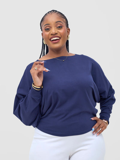 Vivo Bana Batwing Top -  Dark Navy