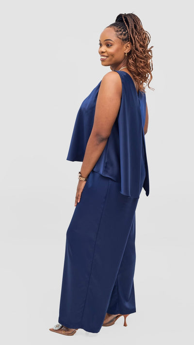 Vivo Takali Jumpsuit - Navy Blue - Shopzetu