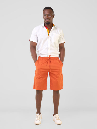 Safari by Vivo Njano Men's Knee Length Shorts - Rust