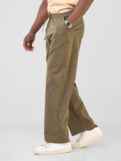 Safari by Vivo Njano Men's Easy Fit Pants - Hunters Green