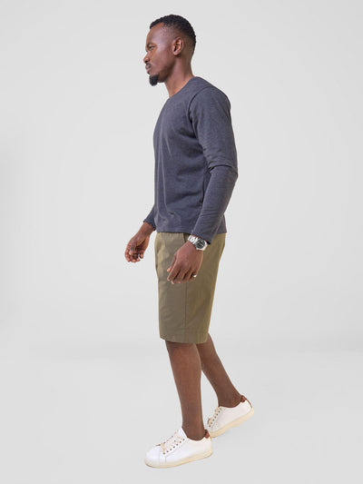 Safari by Vivo Bush Men's Long Sleeve T-shirt - Grey